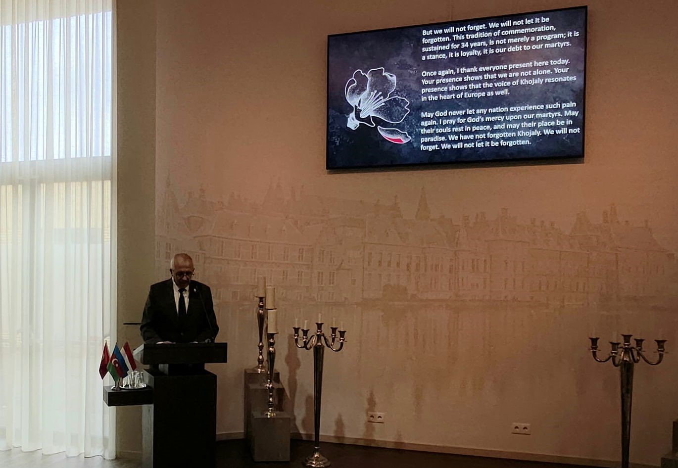 Netherlands' Hague honors memory of Khojaly genocide victims (PHOTO)