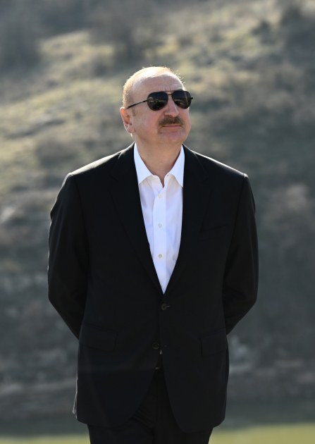 President Ilham Aliyev, First Lady Mehriban Aliyeva, inspect reconstruction progress in Khanabad village of Khojaly district (PHOTO/VIDEO)