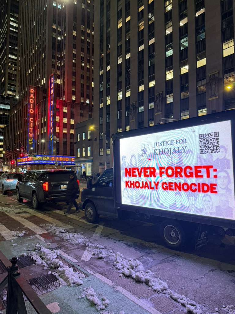 New York honors Khojaly victims with public awareness campaign (PHOTO)