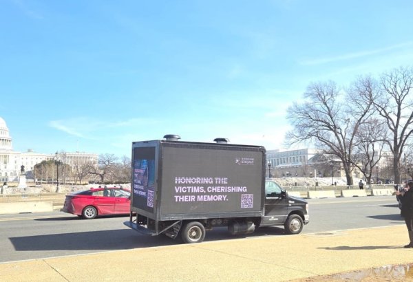 Washington D.C. pays tribute to Khojaly victims with digital billboards (PHOTO)