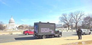 Washington D.C. pays tribute to Khojaly victims with digital billboards (PHOTO)