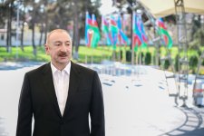 President Ilham Aliyev, First Lady Mehriban Aliyeva meet with residents of Khojavend town and Khojavend village (PHOTO)