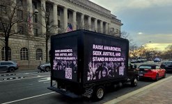 Washington D.C. pays tribute to Khojaly victims with digital billboards (PHOTO)