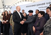 President Ilham Aliyev, First Lady Mehriban Aliyeva meet with residents of Khojavend town and Khojavend village (PHOTO)