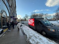 Khojaly Genocide awareness campaign illuminates Boston streets (PHOTO)