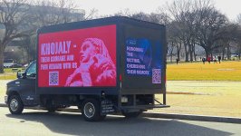 Washington D.C. pays tribute to Khojaly victims with digital billboards (PHOTO)