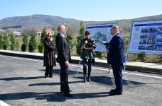 President Ilham Aliyev, First Lady Mehriban Aliyeva inspect reconstruction progress in Khojavend village (PHOTO/VIDEO)
