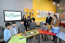 Leyla Aliyeva and Alena Aliyeva visit boarding school and STEAM Center in Guba (PHOTO)