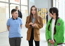Leyla Aliyeva and Alena Aliyeva visit boarding school and STEAM Center in Guba (PHOTO)