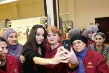 Leyla Aliyeva participates in cutting ceremony for carpets prepared for Shusha Mosque by “Azerkhalcha” OJSC (PHOTO)
