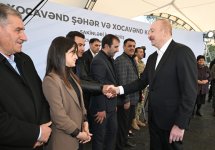 President Ilham Aliyev, First Lady Mehriban Aliyeva meet with residents of Khojavend town and Khojavend village (PHOTO)