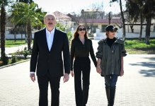 President Ilham Aliyev, First Lady Mehriban Aliyeva meet with residents of Khojavend town and Khojavend village (PHOTO)