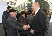 President Ilham Aliyev, First Lady Mehriban Aliyeva meet with residents of Khojavend town and Khojavend village (PHOTO)