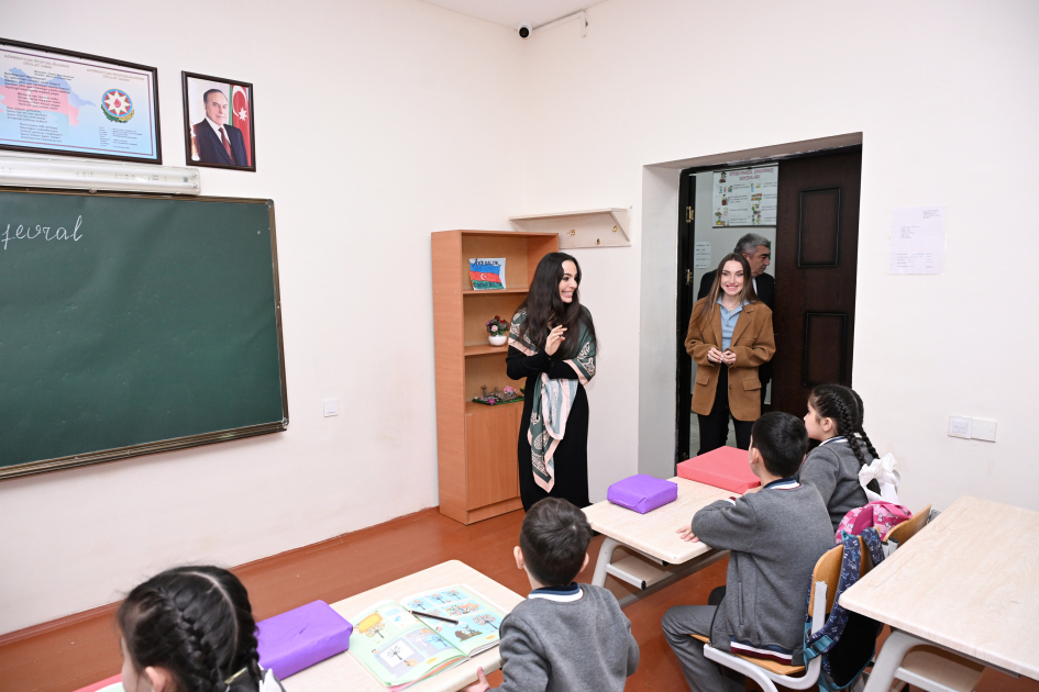 Leyla Aliyeva and Alena Aliyeva visit boarding school and STEAM Center in Guba (PHOTO)