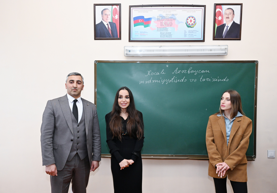 Leyla Aliyeva and Alena Aliyeva visit boarding school and STEAM Center in Guba (PHOTO)