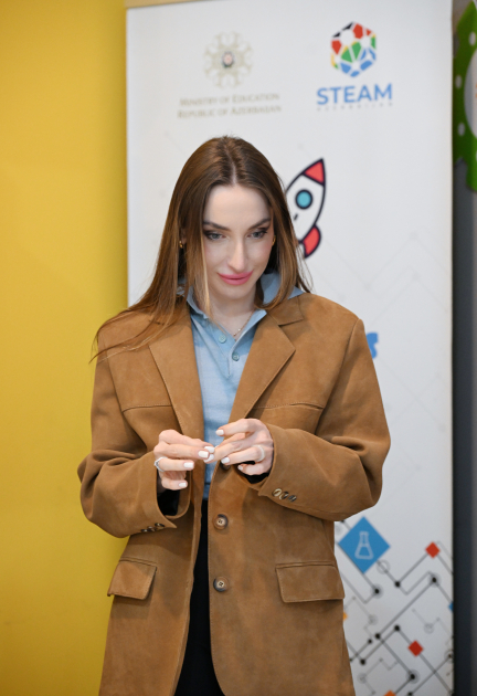 Leyla Aliyeva and Alena Aliyeva visit boarding school and STEAM Center in Guba (PHOTO)