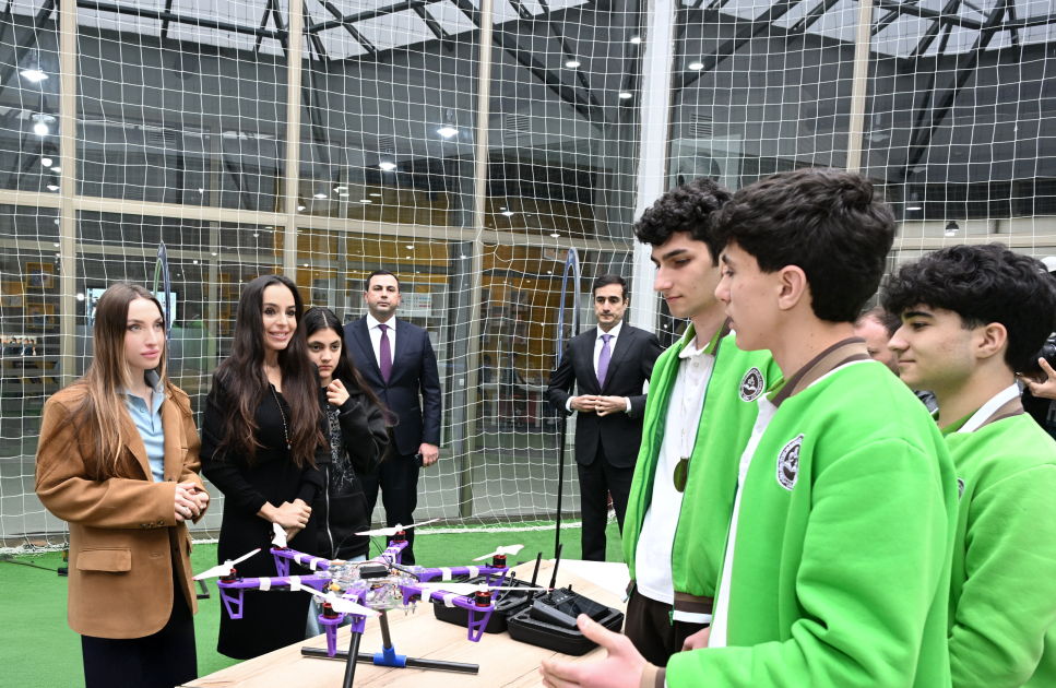 Leyla Aliyeva and Alena Aliyeva visit boarding school and STEAM Center in Guba (PHOTO)