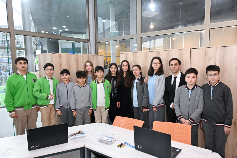 Leyla Aliyeva and Alena Aliyeva visit boarding school and STEAM Center in Guba (PHOTO)