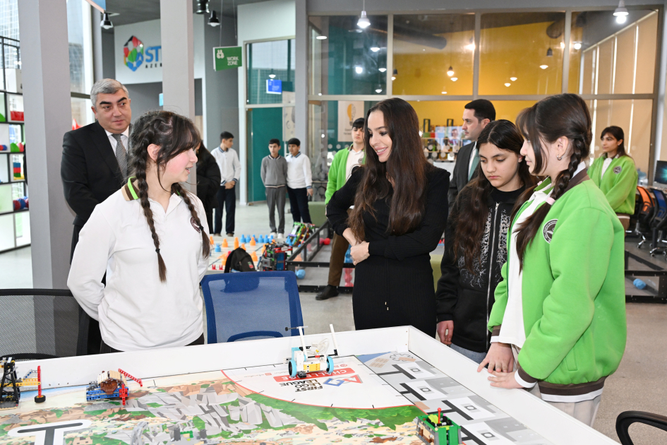 Leyla Aliyeva and Alena Aliyeva visit boarding school and STEAM Center in Guba (PHOTO)