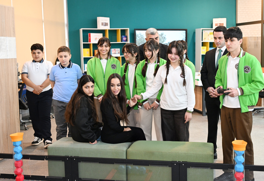 Leyla Aliyeva and Alena Aliyeva visit boarding school and STEAM Center in Guba (PHOTO)