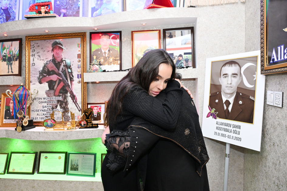 Leyla Aliyeva visits family of Hero of Patriotic War Shahin Allahyarov (PHOTO)