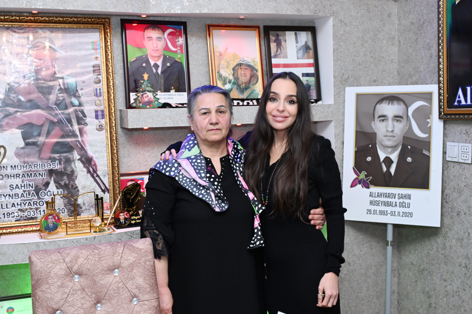 Leyla Aliyeva visits family of Hero of Patriotic War Shahin Allahyarov (PHOTO)