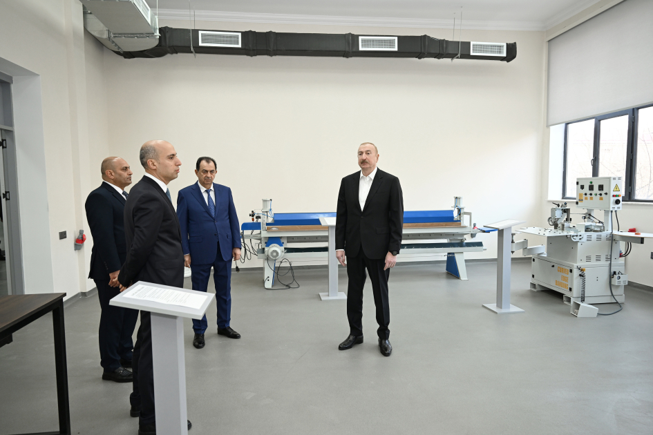 President Ilham Aliyev attends inauguration of Lankaran State Vocational Education Center (PHOTO)