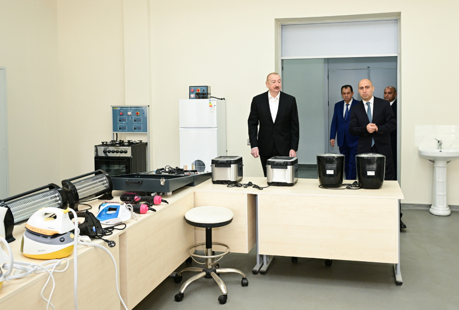 President Ilham Aliyev attends inauguration of Lankaran State Vocational Education Center (PHOTO)