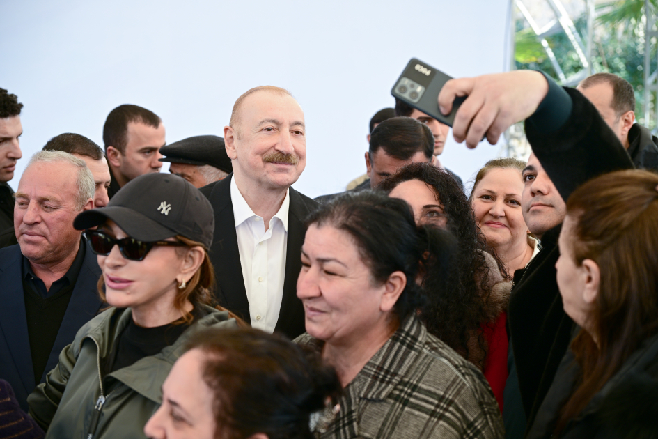 President Ilham Aliyev, First Lady Mehriban Aliyeva meet with residents of Khojavend town and Khojavend village (PHOTO)