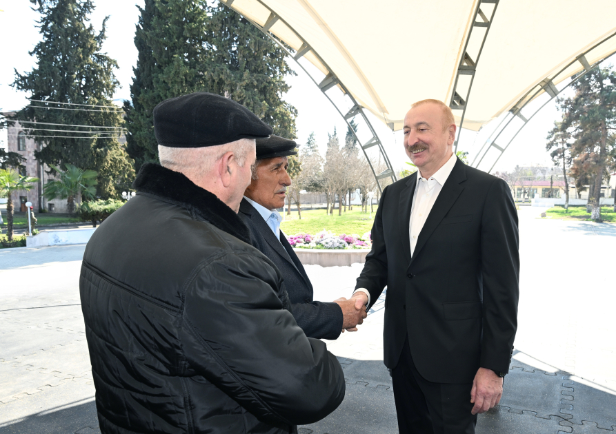 President Ilham Aliyev, First Lady Mehriban Aliyeva meet with residents of Khojavend town and Khojavend village (PHOTO)