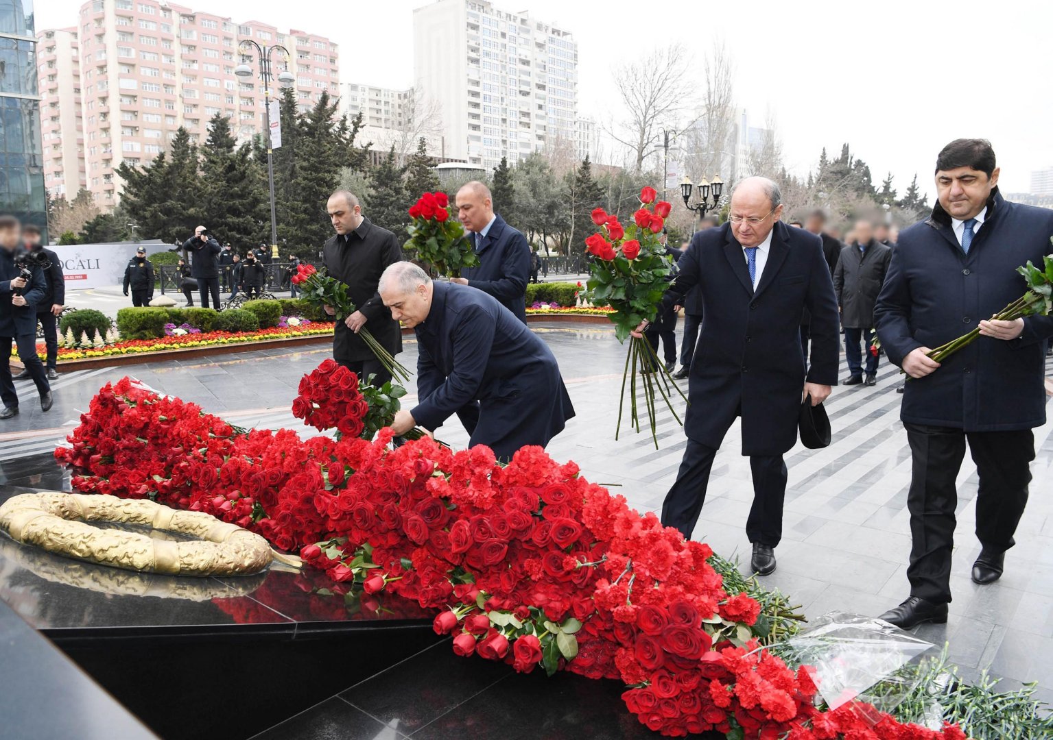 Azerbaijan's SSS employees commemorate Khojaly genocide victims (PHOTO/VIDEO)