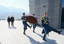 President Ilham Aliyev, First Lady Mehriban Aliyeva, attend opening of Khojaly Genocide Memorial (PHOTO/VIDEO)