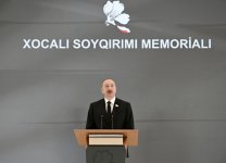 President Ilham Aliyev, First Lady Mehriban Aliyeva, attend opening of Khojaly Genocide Memorial (PHOTO/VIDEO)