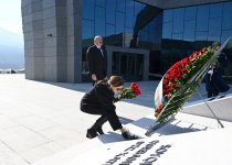 President Ilham Aliyev, First Lady Mehriban Aliyeva, attend opening of Khojaly Genocide Memorial (PHOTO/VIDEO)