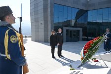 President Ilham Aliyev, First Lady Mehriban Aliyeva, attend opening of Khojaly Genocide Memorial (PHOTO/VIDEO)