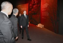 President Ilham Aliyev, First Lady Mehriban Aliyeva, attend opening of Khojaly Genocide Memorial (PHOTO/VIDEO)