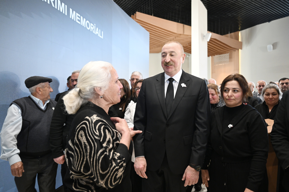 President Ilham Aliyev, First Lady Mehriban Aliyeva, attend opening of Khojaly Genocide Memorial (PHOTO/VIDEO)