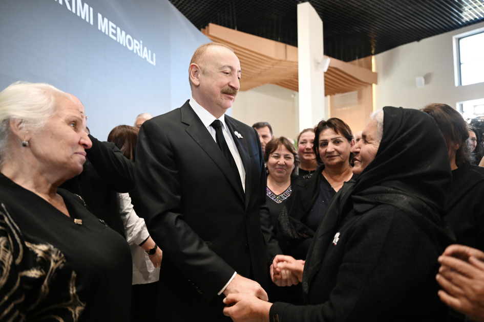President Ilham Aliyev, First Lady Mehriban Aliyeva, attend opening of Khojaly Genocide Memorial (PHOTO/VIDEO)