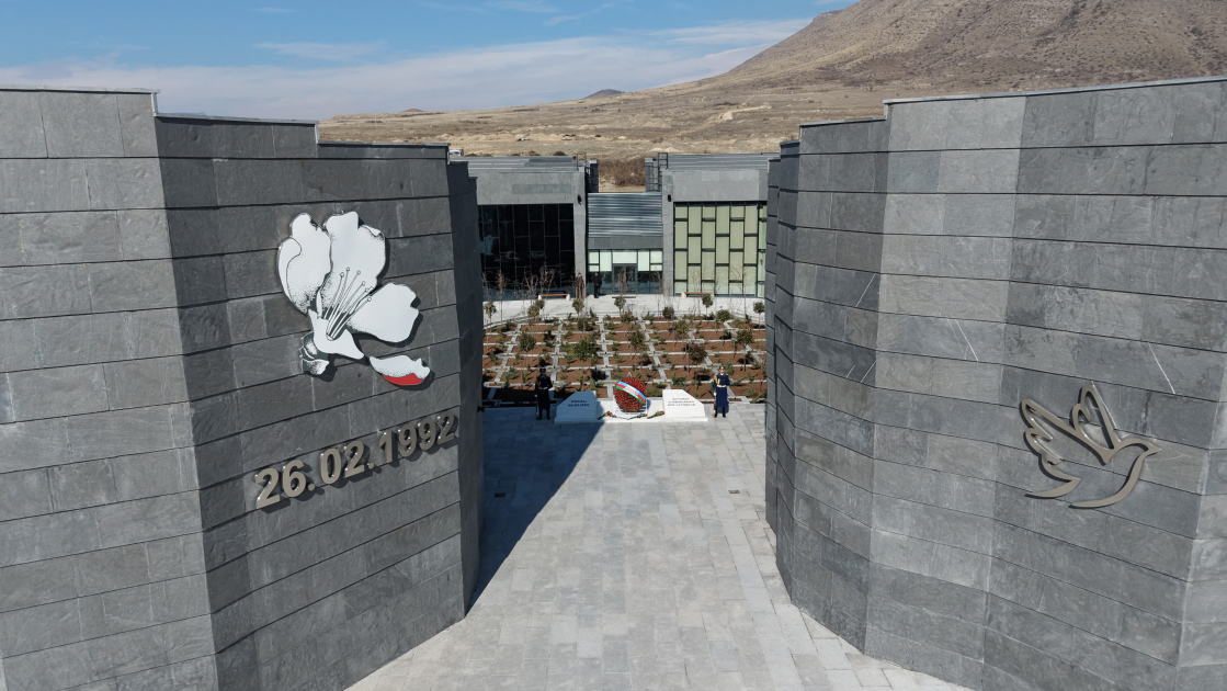 President Ilham Aliyev, First Lady Mehriban Aliyeva, attend opening of Khojaly Genocide Memorial (PHOTO/VIDEO)