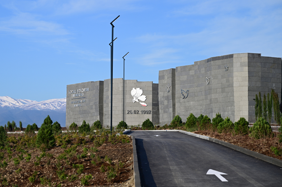 President Ilham Aliyev, First Lady Mehriban Aliyeva, attend opening of Khojaly Genocide Memorial (PHOTO/VIDEO)