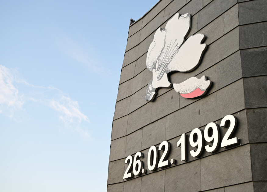 President Ilham Aliyev, First Lady Mehriban Aliyeva, attend opening of Khojaly Genocide Memorial (PHOTO/VIDEO)