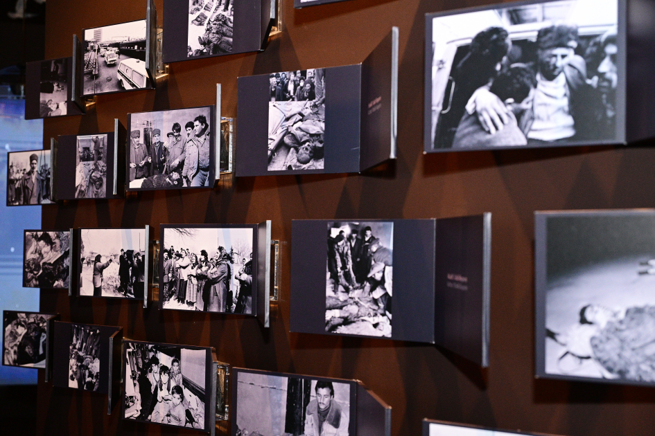 President Ilham Aliyev, First Lady Mehriban Aliyeva, attend opening of Khojaly Genocide Memorial (PHOTO/VIDEO)