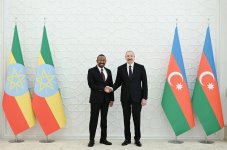 Baku hosts official welcome ceremony for Prime Minister of Ethiopia (PHOTO/VIDEO)