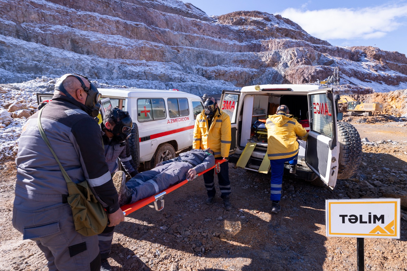 “AzerGold” CJSC held an event dedicated to World Civil Defense Day in Dashkesan (PHOTO)