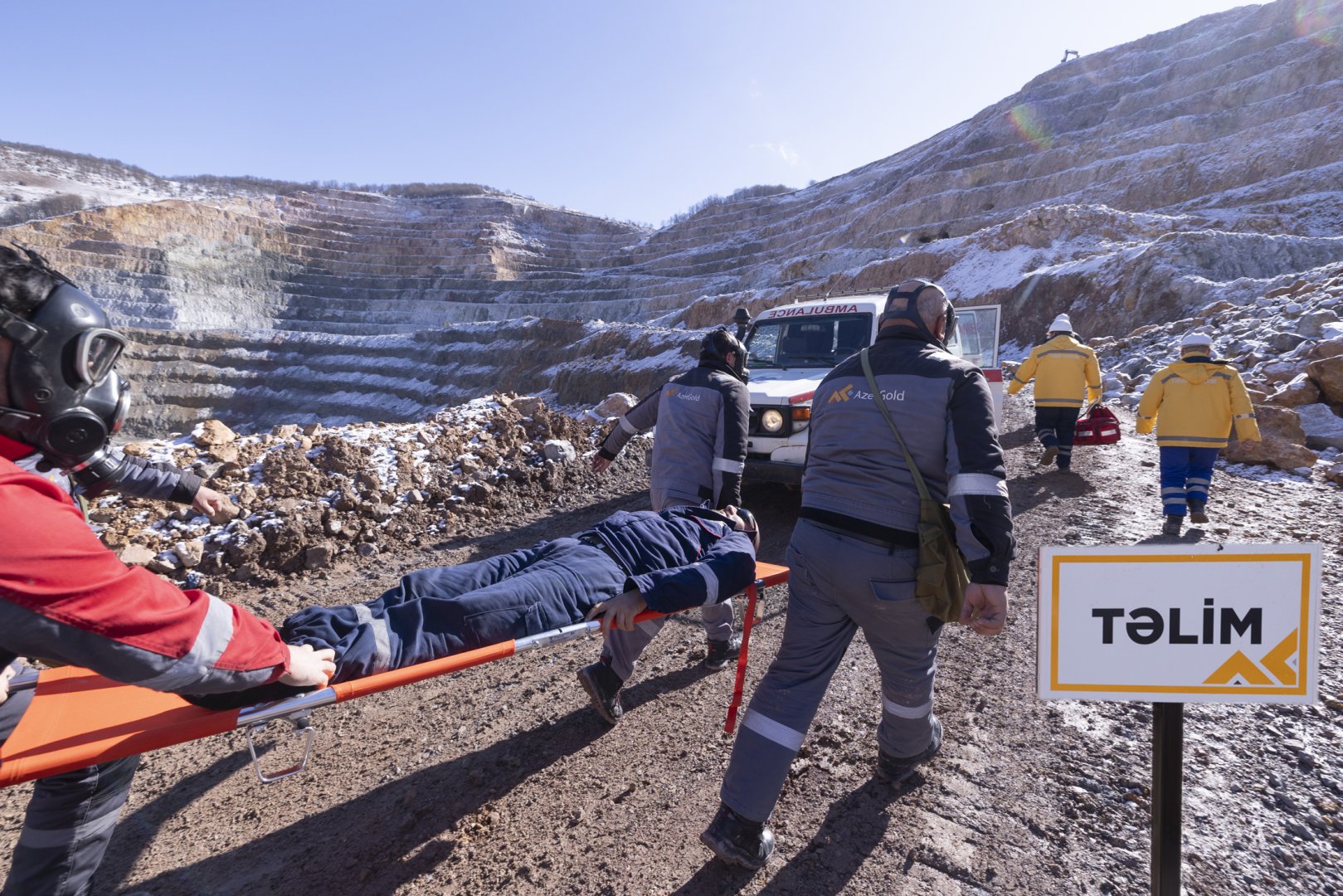 “AzerGold” CJSC held an event dedicated to World Civil Defense Day in Dashkesan (PHOTO)