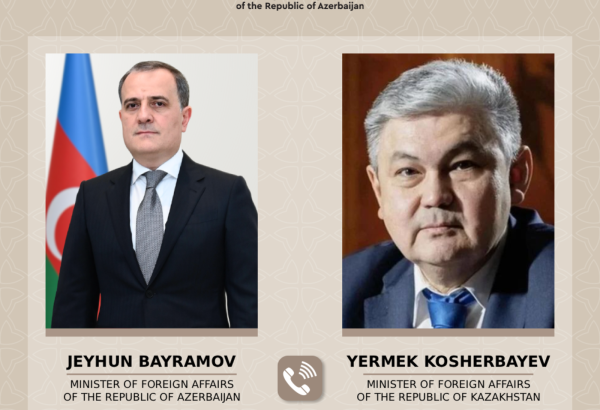 Azerbaijani FM talks to his Kazakh colleague on latest military escalation