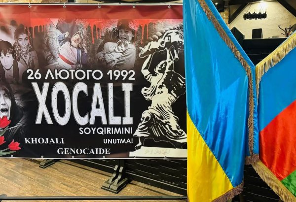 Azerbaijani diaspora in Ukraine commemorates Khojaly genocide victims (PHOTO)