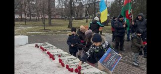 Azerbaijani diaspora in Ukraine commemorates Khojaly genocide victims (PHOTO)