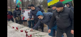 Azerbaijani diaspora in Ukraine commemorates Khojaly genocide victims (PHOTO)