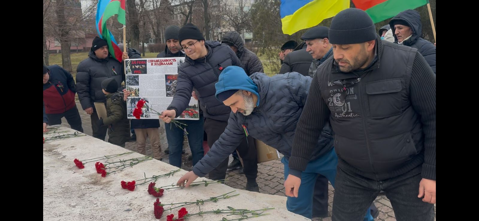 Azerbaijani diaspora in Ukraine commemorates Khojaly genocide victims (PHOTO)